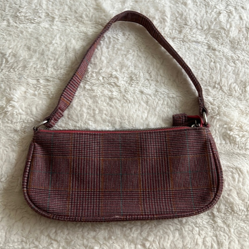 Urban Outfitters Red Plain Baguette Bag